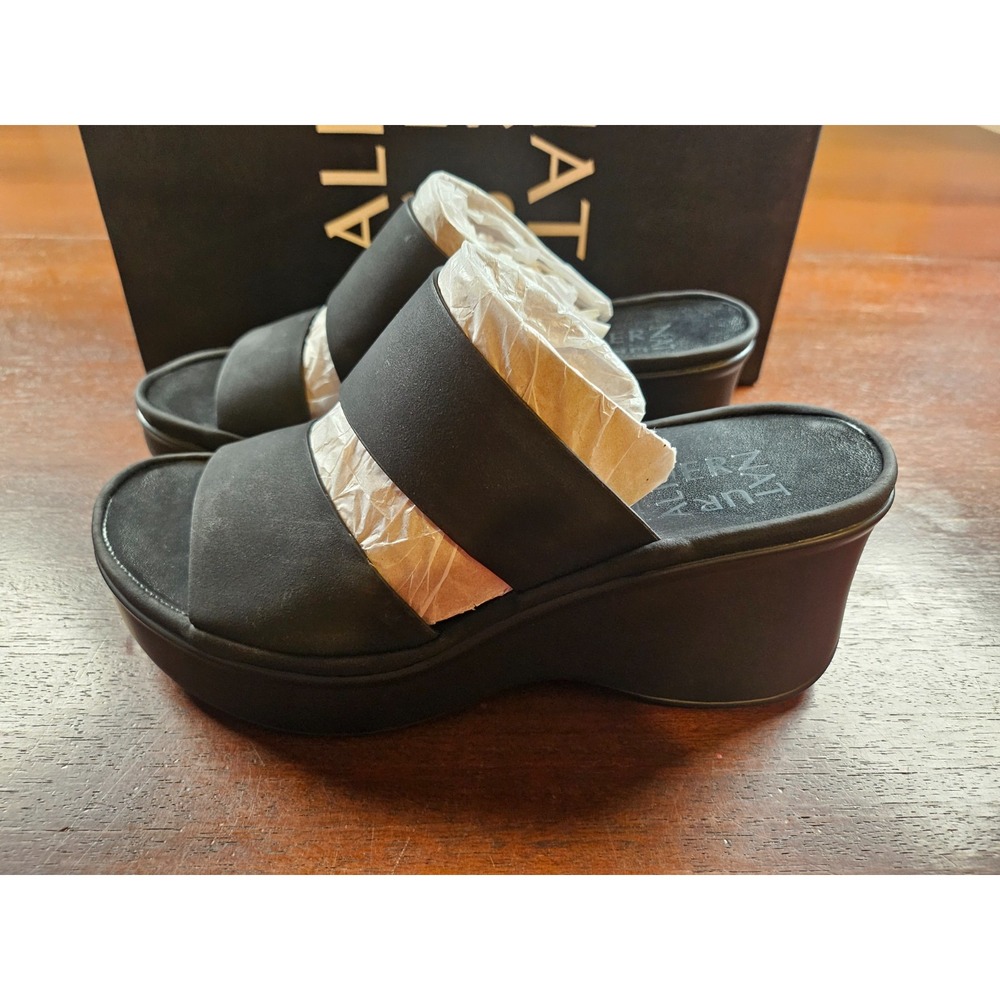 Naturalizer Womens Genn-Rally Black Slide Sandals 5 M New - Picture 7 of 9